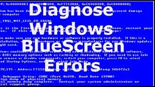 Diagnose Bluescreen error ( BSOD ) with Bluescreenview - Windows Tutorial