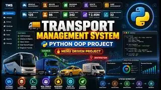 🚚🚌  Transport management system using python ll Oop concepts based project ll mini python projects