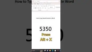 #word #how to type swastik symbol in word #swastik #ytshort #shorts