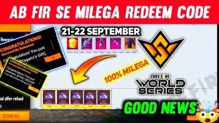 Ff redeem code today 21 september 2022 | FF MAX REDEEM CODE 😱 | Ff redeem code today 21-22 september