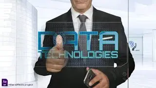 Data & Cloud Technologies Logo / Title - After Effects template project