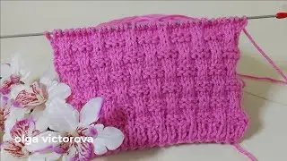КРАСИВАЯ РЕЛЬЕФНАЯ ПЛЕТЕНКА, ШАХМАТКА СПИЦАМИ 1093 Узоры спицами KNITTING PATTERNS