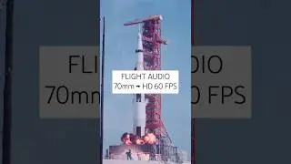 Apollo 11 Saturn V Rocket Launch | 70mm Film to HD 60 FPS | Realtime with Audio