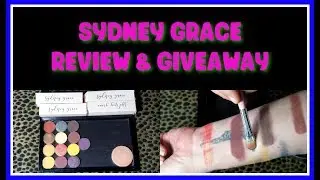SYDNEY GRACE REVIEW & GIVEAWAY -  finger and brush swatches