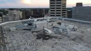 Difference between footage and sequence frame rate