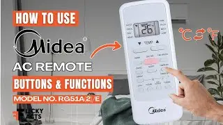 How to Use: Midea AC Remote Buttons & Functions | Heat Pump Remote Guide | Model No. RG51A(2)/E
