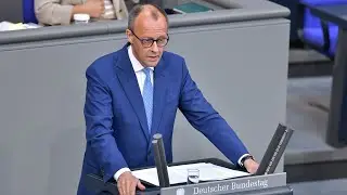 Friedrich Merz bei der Regierungserklärung zur aktuellen Sicherheitslage