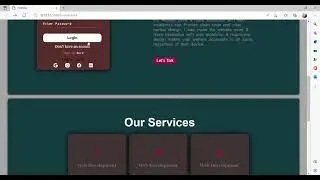 Protfolio website Only Using HTML and CSS.