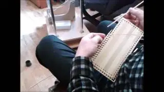 Weaving a rectangular tray