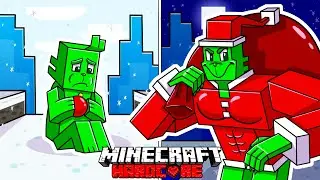 I Survived 100 DAYS as THE GRINCH in HARDCORE Minecraft!