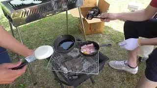 日常キャンプ前編.ご飯作って食べるだけ.２倍速推奨