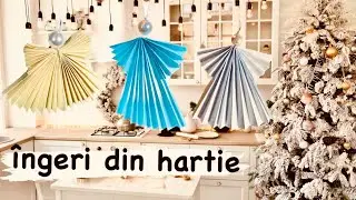 Înger din hartie pas cu pas | DIY paper angel