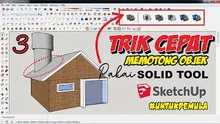 Very Easy ‼️ How to Cut Objects Sketchup 