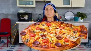 Grandma Cooked Delicious Sausage Pizza - So Delicious