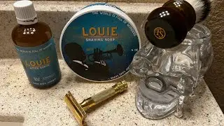 New release- “Louie” Soap and Aftershave. Frank Shaving Brush, & Merkur 34G.
