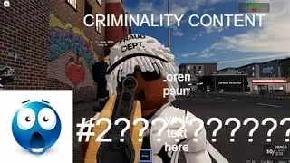 CRIMINALITY CONTENT | Sliding on the opps in crim lol