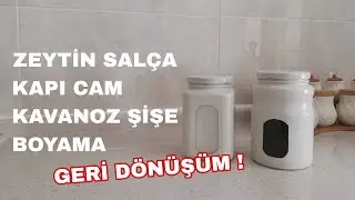 Cam Kavanoz Boyama Geri Dönüşüm Değerlendirme #camboyama #geridönüşüm #hobi #elbecerisi