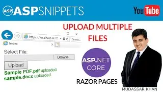 Upload multiple Files in ASP.Net Core Razor Pages