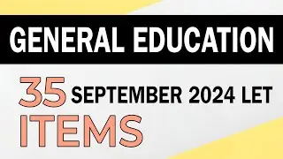 Gen Ed | SEPTEMBER 2024 LET