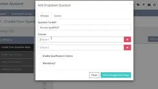 S0036 Step 1 Creating your question base enable qualifying criteria