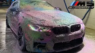 LATE NIGHT CAR WASH ON MY F90 M5 POV + DRIVE