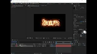Create fire text using Saber Plugin