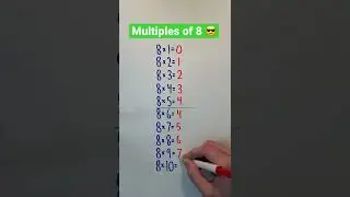 Multiples of 8 😎 