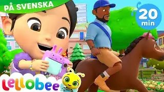 Ella Ella Ja Brevbärare - Lellobee City Farm | Låtar och videor för barn | Moonbug Kids Svenska