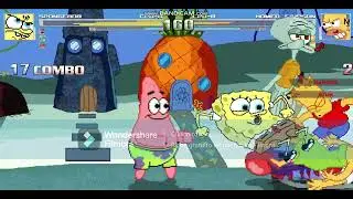 mugen team spongebob vs team the simpsons