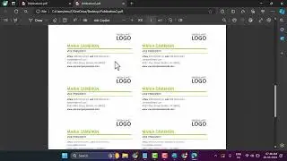 How to save convert Publisher file  .pub as PDF
