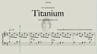 Titanium  -  Easy Piano