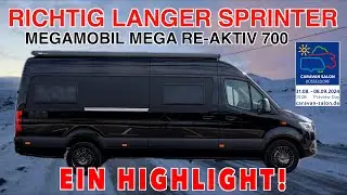 So geht das HYMER😉! 7 m SPRINTER MegaMobil Mega RE-AKTIV 700, Caravan Salon, MJ 2025, Roomtour👍