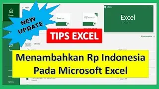 Cara menambahkan Rp Indonesia pada Microsoft Excel #TipsExcel #MicrosoftExcel