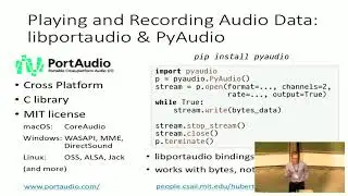 EuroSciPy 2017: Working with Audio Data in Python