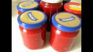 Клубничное варенье без варки (сырое). 