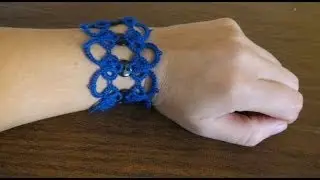 Needle Tatting Bracelet With Buttons