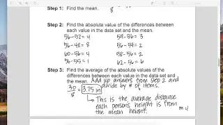 MAD and Standard Deviation