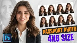 How to Create a passport size photo in adobe Photoshop cc | Photoshop tutorial
