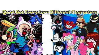 Friday Night Funkin' Quiet but Different Characters Sing It | Adventure Time (FNF/Mod/Pibby + Cover)