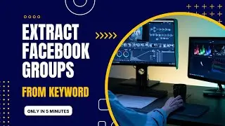 Extract facebook groups from keywords