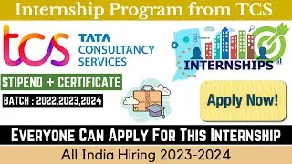 TCS Internship Program 2023-24 | Research Intern | Hiring for Fresher | Apply Now #tcs #internship