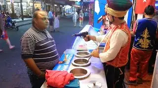 Turkish ice cream man amazing tricks