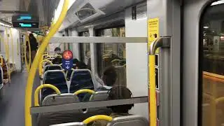 Riding the rails - onboard our service as it heads to Parliament Station