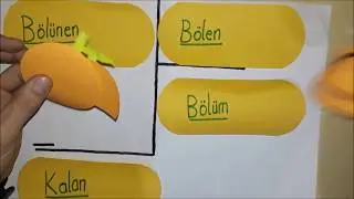 İLKOKUL MATEMATİK BÖLME İŞLEMİ TEMEL KAVRAMLAR