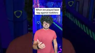 When we played laser tag against toddlers 😤 #comedy #shorts