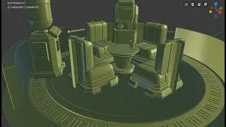 Blender 2.8: Modeling a SciFi Floor