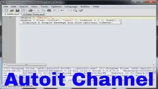 Autoit Tutorial - Hello