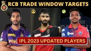 RCB Must Target Players in IPL Trade Window 2023 | RCB Auction Strategy 2023 | RCB 2023 Squad