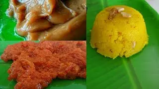 3 Halwa Recipes | Carrot Halwa | Ragi Halwa | Rava Halwa | Bakery Sweets   Rithehas Kitchen