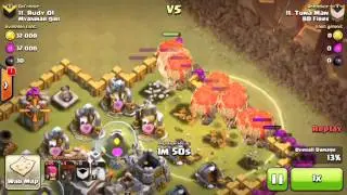 Clash of Clan - 2 Best War Attack Compilation of TH6